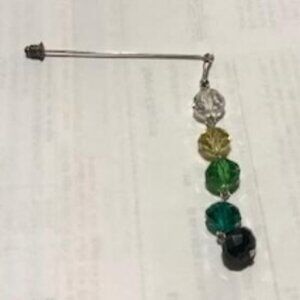 Shades of Green Hijab Stick Pin